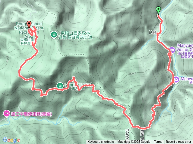東滿步道完走（滿月圓>東眼山）
