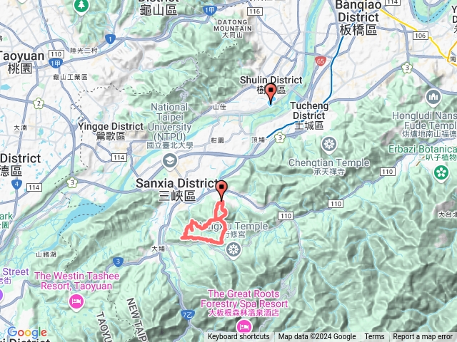 溪南尖、王公坑山8字型預覽圖