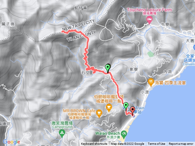 外澳至太和山路線