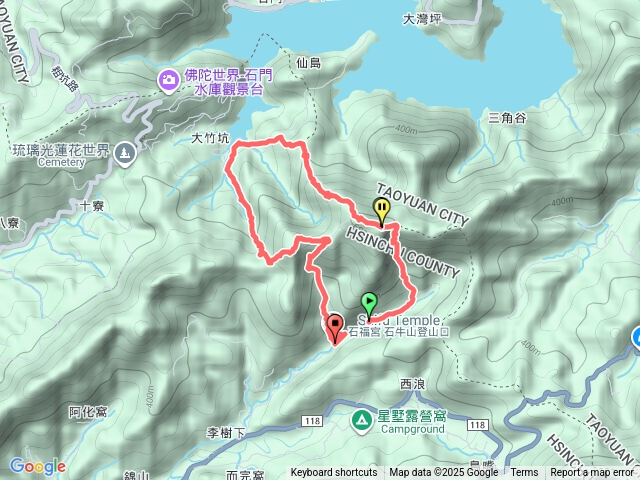 石牛山-石門水庫-油井窩山-大O