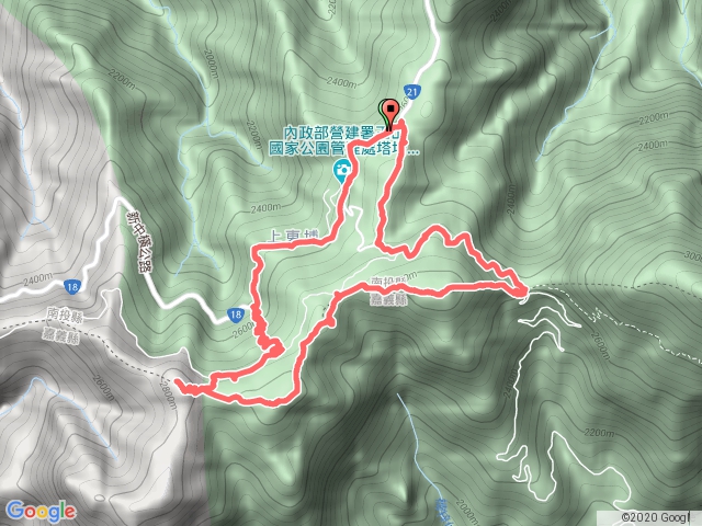 麟趾山>鹿林山>鹿林前山