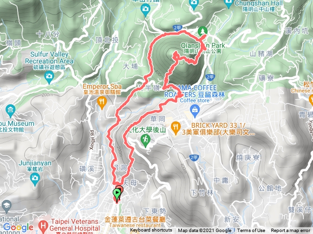 天母古道、紗帽山