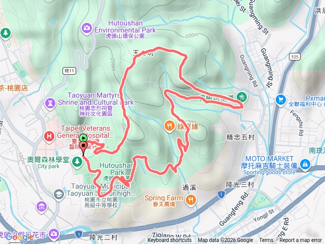 桃園虎頭山恐龍路徑🦕預覽圖