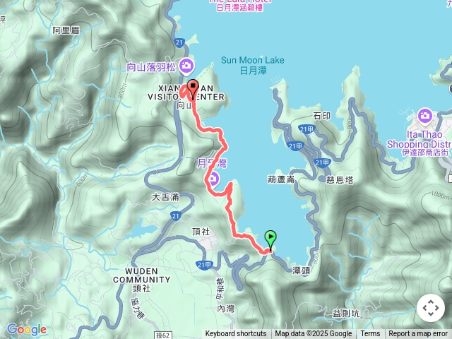 薄山脊景觀台向山遊客中心