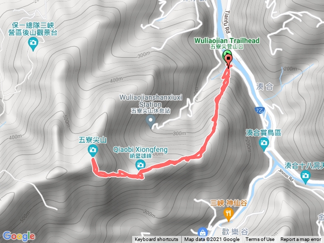 五寮尖(含獨立峰+峭壁雄峰第四條原路折返)