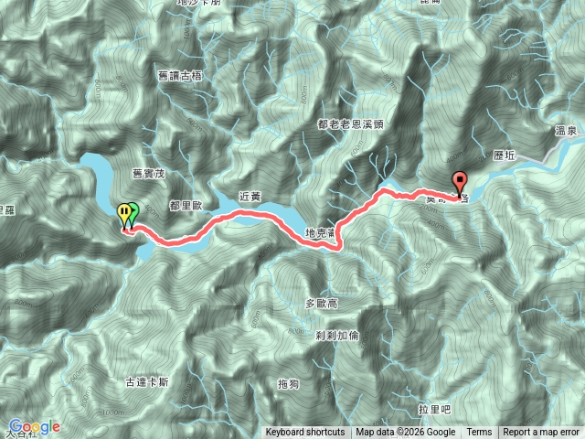 吧拉奧橋到近黃溫泉