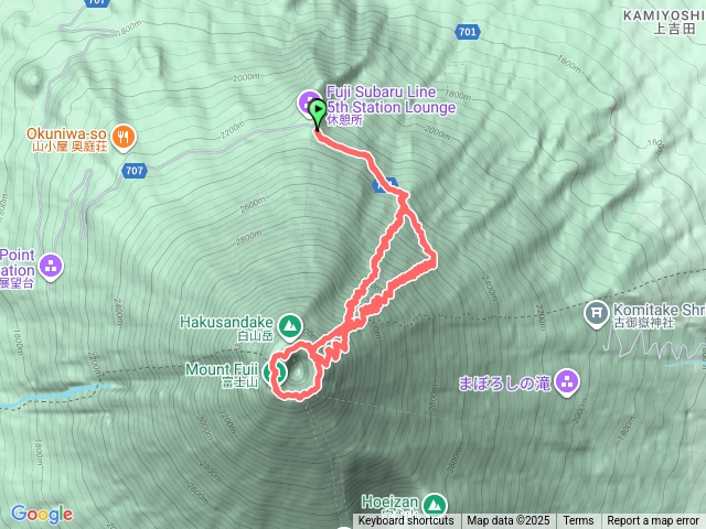 富士山吉田路線單攻