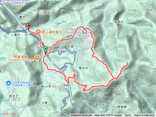 石碇-大崙古道-崩山大崙-熱腸古道-石碇大崙-南勢大崙-鑽石峰-磨石坑山