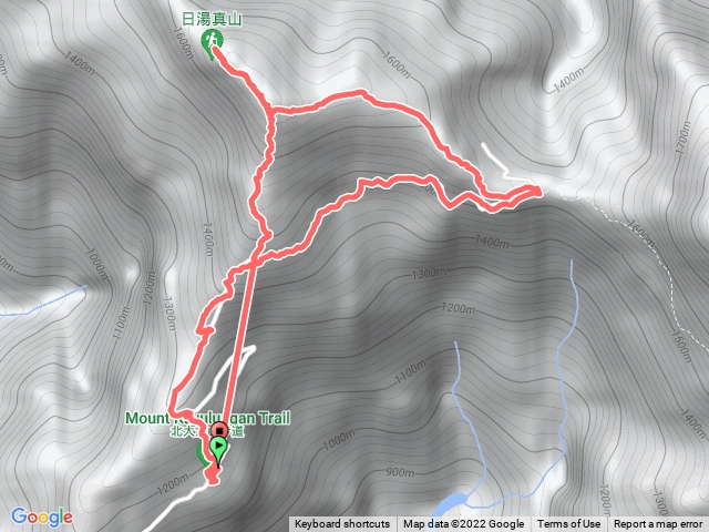 日湯真山到北大武山登山口