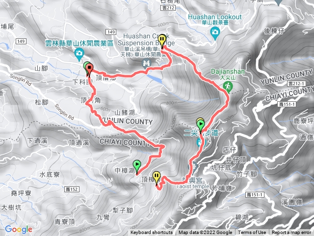新加坡停車場-10.5上大 二尖山，龍興宮下大衆爺廟，4.2-4.1回新加坡停車場