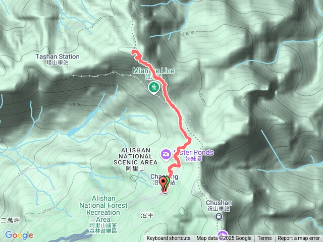 沼平車站到大塔山