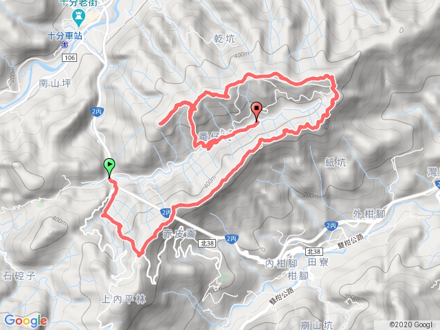 平雙隧道--下內平林山-大坑山-平湖東步道-內平林山-平湖西步道-番子坑山-平湖西一步道