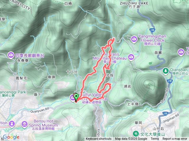 硫磺谷-龍鳳谷-十八份圳古道O型預覽圖
