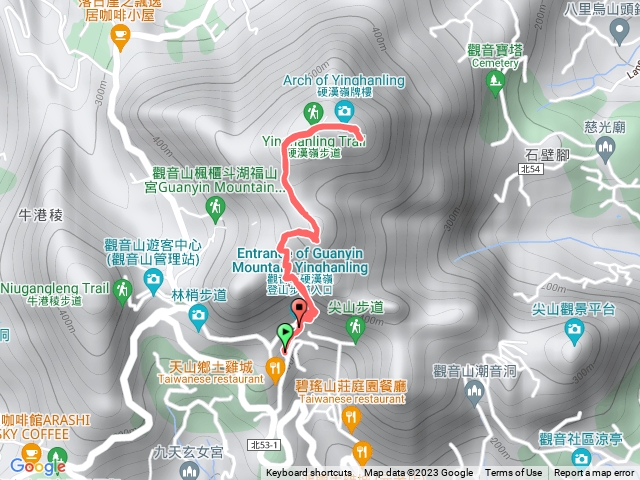 小百岳005 - 觀音山 - 硬漢嶺步道 - GPX提供