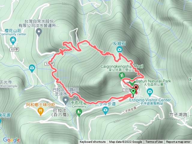 18彎古道、烘爐山（近頂有墓）、菜公坑古道 O型