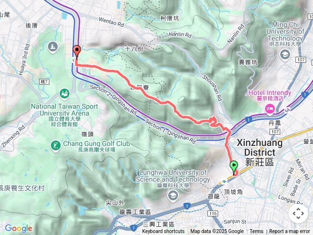 迴龍青年公園夜爬(一路有燈)