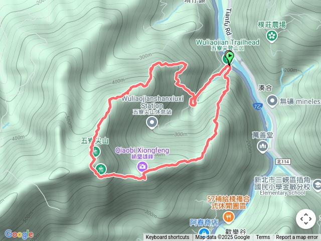 新北－臺灣百大必訪步道五寮尖登山步道202505170936