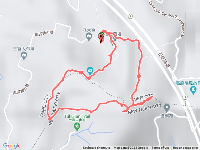 2023-02-05南深91巷底-更寮古道-山豬窟尖-山豬窟尖西南峰-山豬淚湖-土庫岳-土庫岳東峰O型