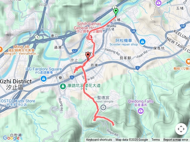 五堵到汐止、大尖山