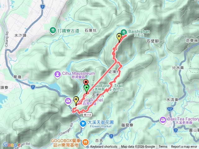 百吉林蔭步道連走白石山