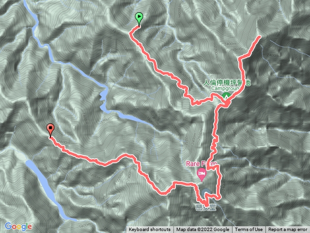 雙龍林道進治茆西巒大山出人倫林道