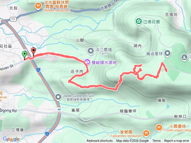 淡水虎頭山，華興坑山