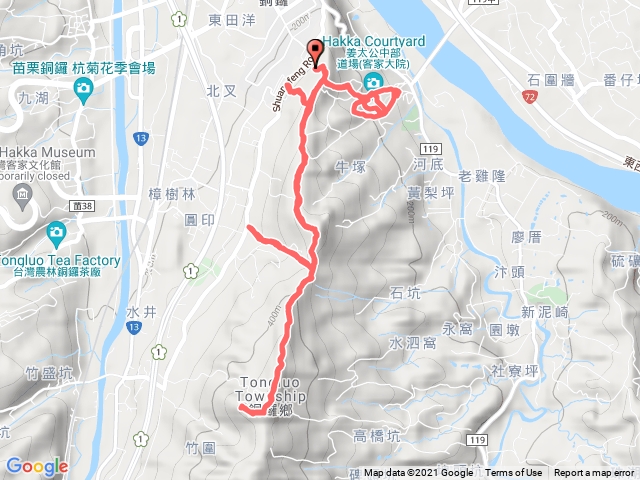 雙峰山登山步道(三員縱走北段)順訪客家大院