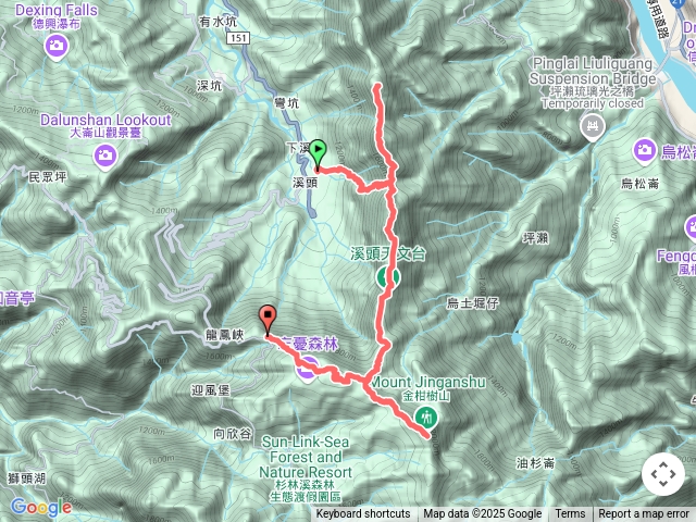 「小百」南投-鳳金縱走-經標高2025嶺頭山 (材哥)