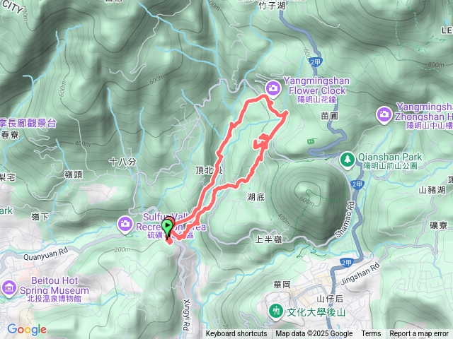 龍鳳谷步道-六窟-草山行館-陽峰古道預覽圖