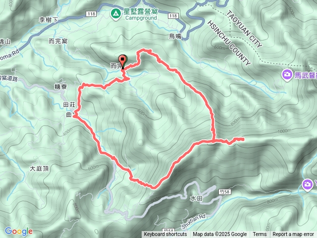 20251115 而完窩山-蓮包山-馬武督山-馬武督山西南峰順O型