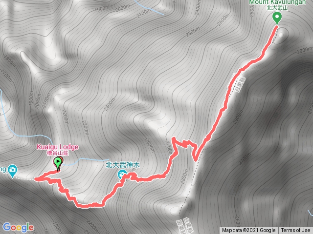 北大武山 檜谷-三角點往返