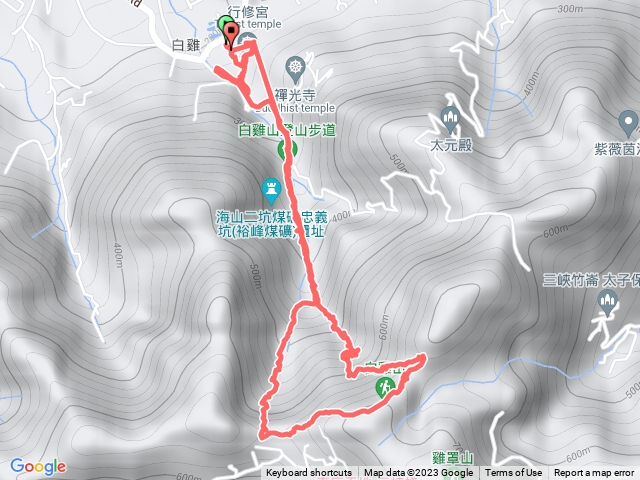 三峽白雞山2023 1月8日