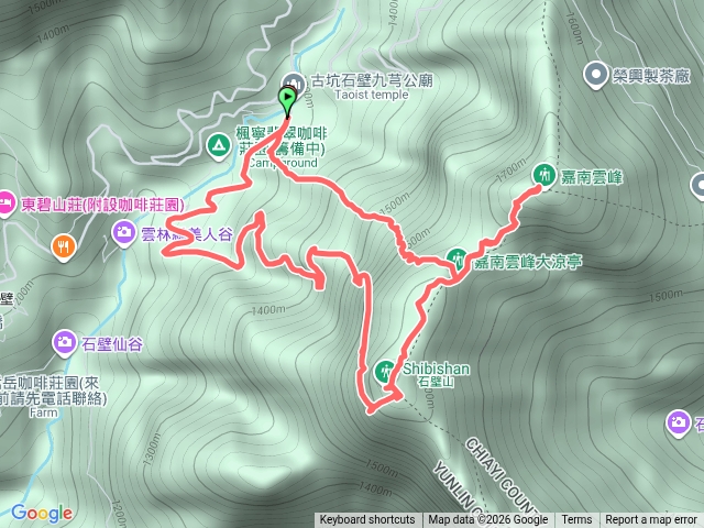 石壁山雲嘉南峰O型預覽圖