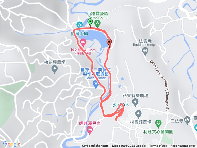 小中嵙步道順遊雙翠水壩