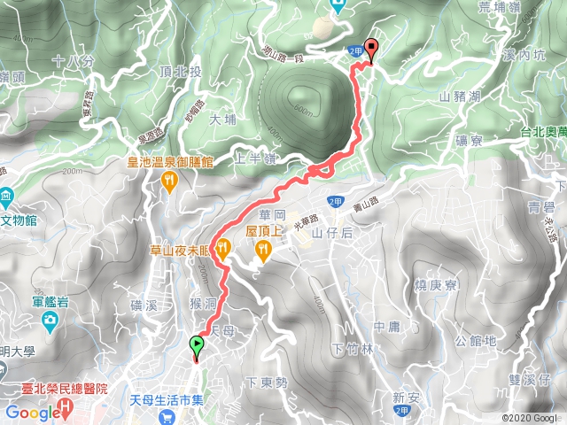 天母古道至陽明山前山公園