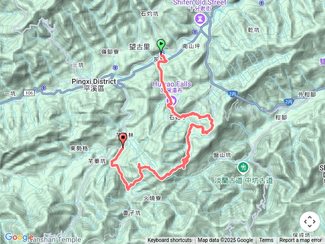 2025-05-30望古車站石硿子步道東斜坑排風口岔右直上稜線鞍部藥師山青林山下古石井番子坑東勢派出所