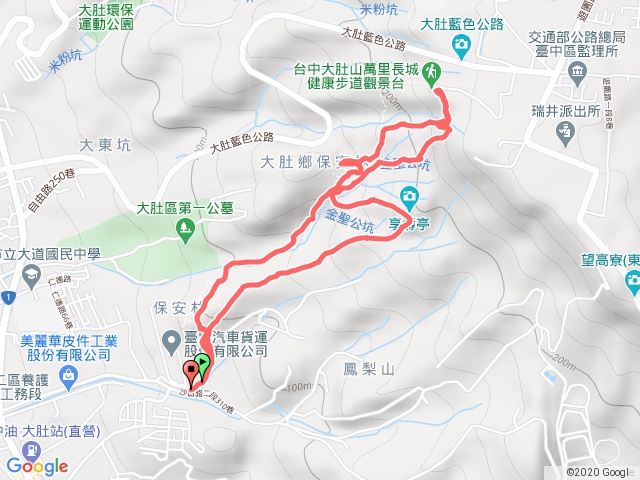 大肚萬里長城登山步道