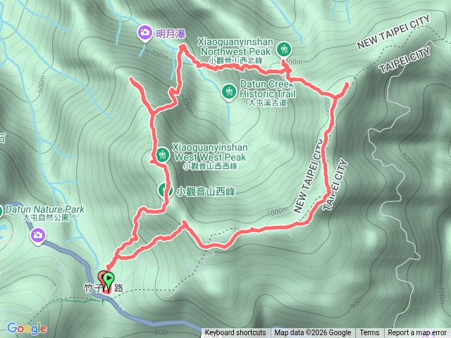20260502小觀音山十連峰-西峰.西西峰.長福山.清風崙.清涼崙.西北峰.北北峰.菜頭崙.北峰.主峰預覽圖