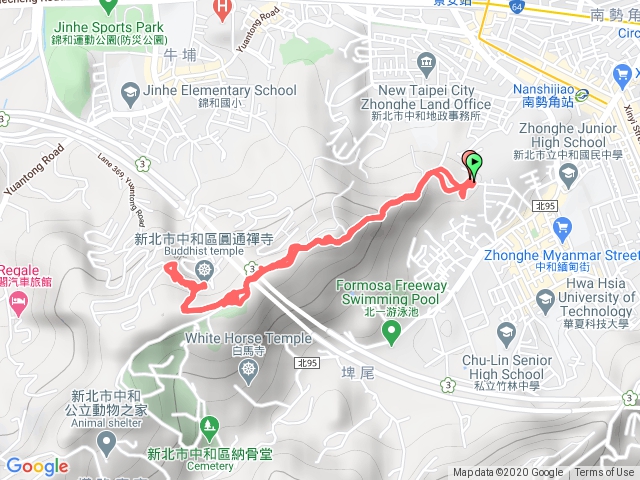 外南勢角山圓通寺一線天一字來回