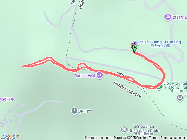 獅山古道獅頭山三角點（元光寺）