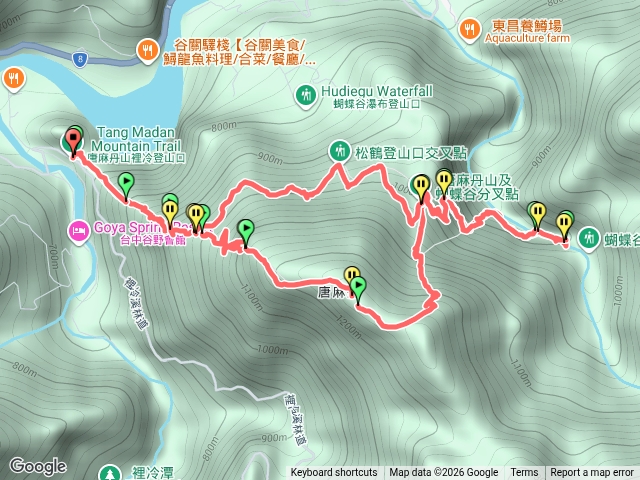 唐麻丹山步道+蝴蝶谷瀑布