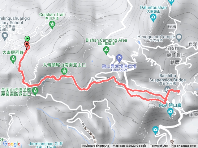 中社二路走到白石湖橋