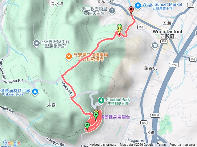 H20五股水錐觀景公園到龍鳳嚴步道健行