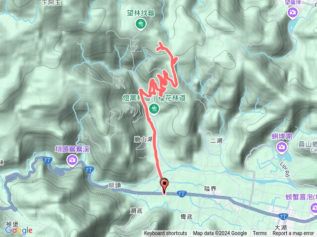 宜蘭員山_崩山湖_燈篙林道_肖楠步道