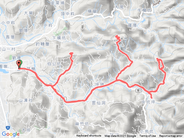 20210822台中東勢中嵙山、東中嵙山(坪埔山)、楓樹崠山