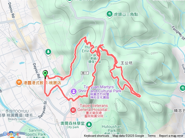 虎頭山接三元步道預覽圖