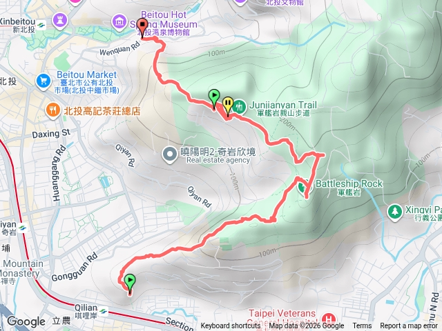 軍艦岩丹鳳山O型路線