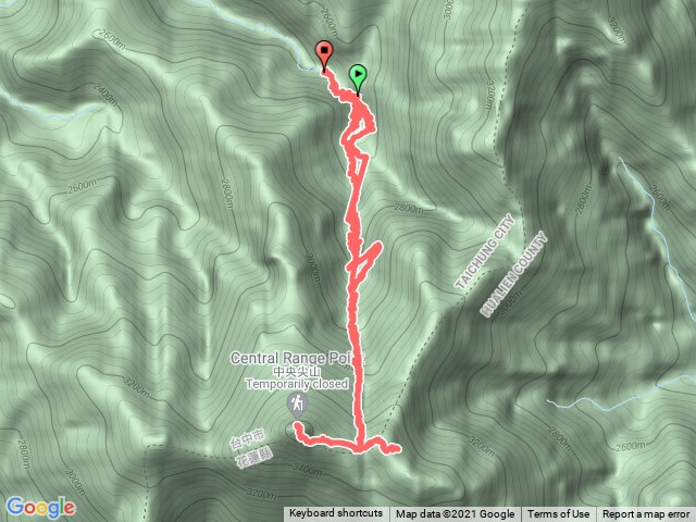 北一段逆走D3（中央尖溪山屋-中央尖山）