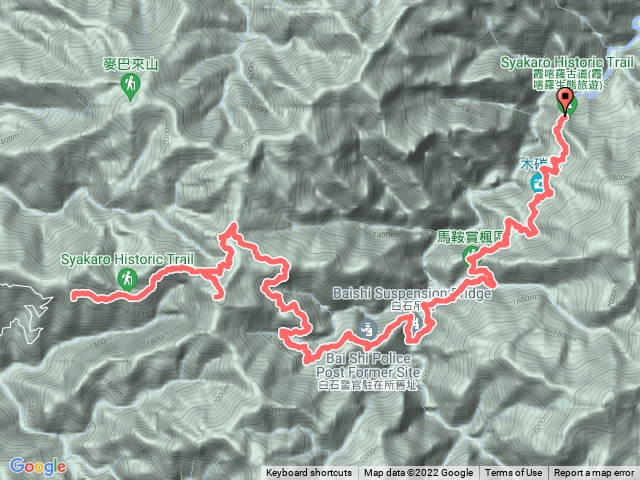 霞喀羅古道全段來回(養老進出)＋石鹿大山