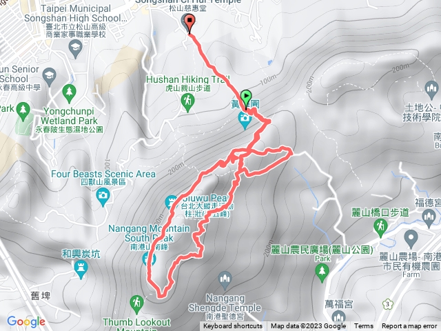 虎山步道上南港後山